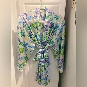 Multicolor VS Silk Robe